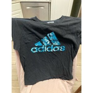 Adidas Water Design Logo T-Shirt Size L